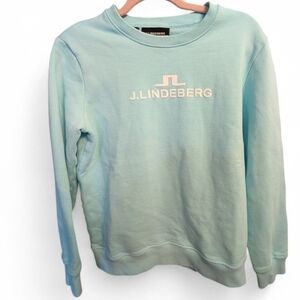 J.Lindeberg Womens Sky Blue Crewneck Sweater